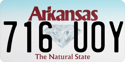 AR license plate 716UOY