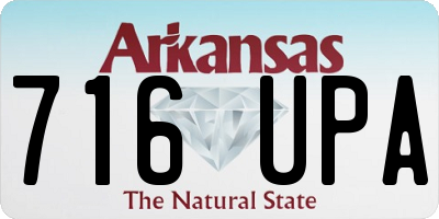 AR license plate 716UPA