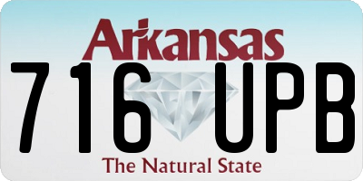 AR license plate 716UPB