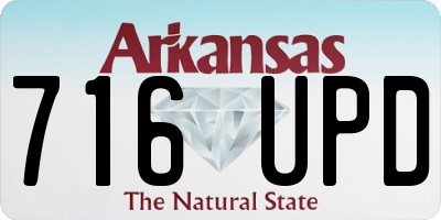 AR license plate 716UPD
