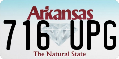 AR license plate 716UPG