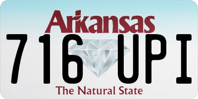 AR license plate 716UPI