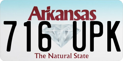 AR license plate 716UPK