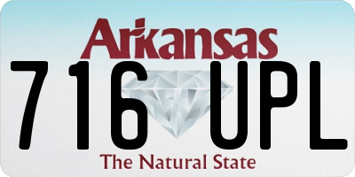 AR license plate 716UPL