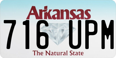 AR license plate 716UPM