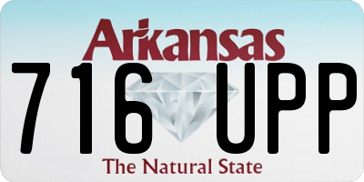 AR license plate 716UPP