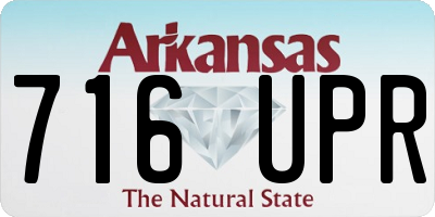 AR license plate 716UPR