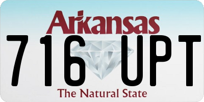 AR license plate 716UPT