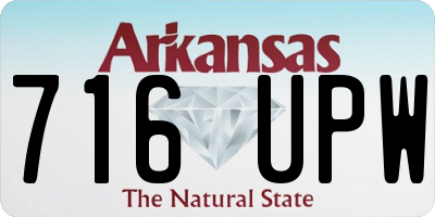 AR license plate 716UPW