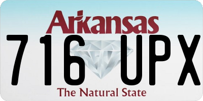 AR license plate 716UPX