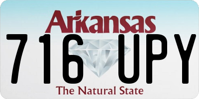 AR license plate 716UPY