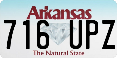 AR license plate 716UPZ