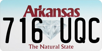 AR license plate 716UQC
