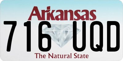 AR license plate 716UQD