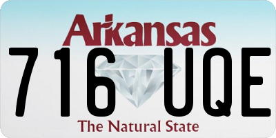 AR license plate 716UQE