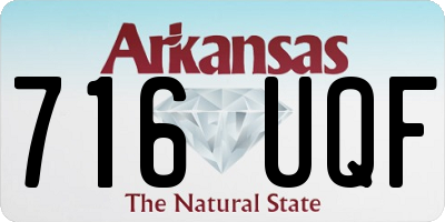 AR license plate 716UQF