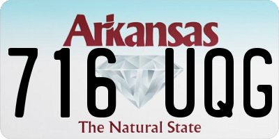 AR license plate 716UQG