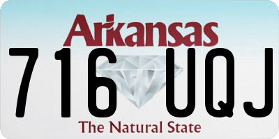 AR license plate 716UQJ