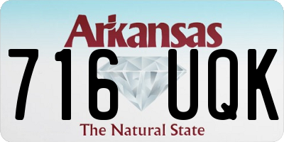 AR license plate 716UQK