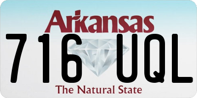 AR license plate 716UQL