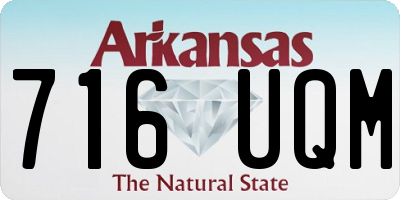 AR license plate 716UQM