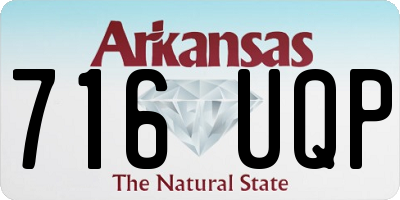 AR license plate 716UQP