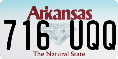 AR license plate 716UQQ