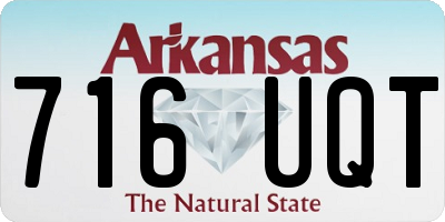 AR license plate 716UQT