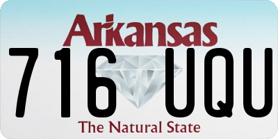 AR license plate 716UQU