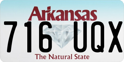 AR license plate 716UQX
