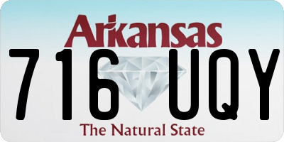 AR license plate 716UQY
