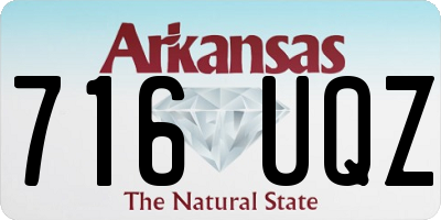 AR license plate 716UQZ
