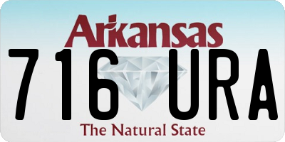 AR license plate 716URA