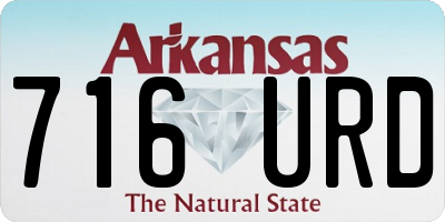 AR license plate 716URD