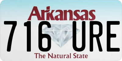 AR license plate 716URE
