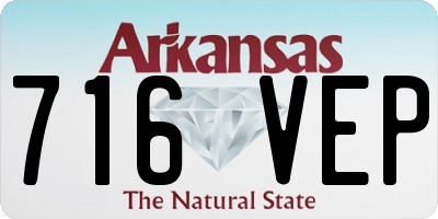 AR license plate 716VEP