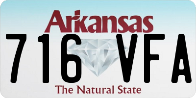 AR license plate 716VFA