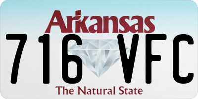 AR license plate 716VFC