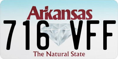 AR license plate 716VFF