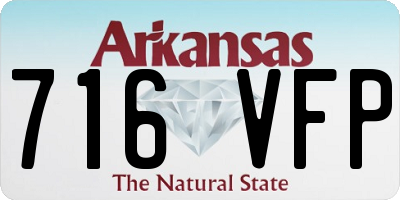 AR license plate 716VFP