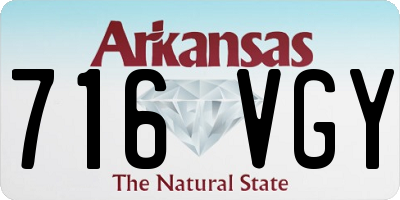 AR license plate 716VGY