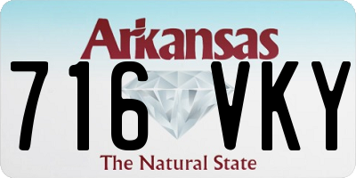 AR license plate 716VKY