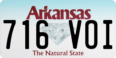 AR license plate 716VOI