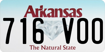 AR license plate 716VOO