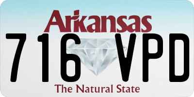 AR license plate 716VPD