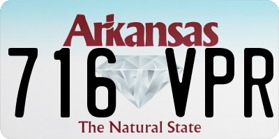 AR license plate 716VPR