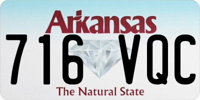 AR license plate 716VQC