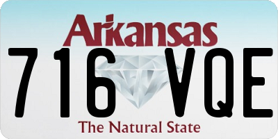 AR license plate 716VQE