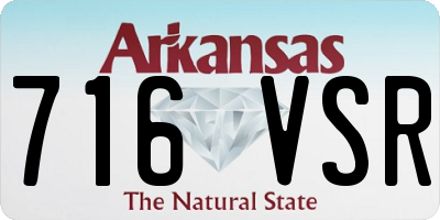 AR license plate 716VSR