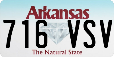 AR license plate 716VSV